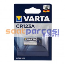 Orijinal Varta CR123A 3V Lithium Fotoğraf Makinesi Pili CR17345, 123, CR123A, CR 123 A, EL123A, DL123A, VARTA 06205