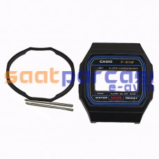 Orijinal Casio F-91W & F-91 & F91 & F91W (Asker Saati) Kasa & Conta & Pim Seti