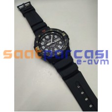 1. Kalite Muadil Casio MRW-200H Uyumlu Siyah Silikon Plastik Kayış Kordon