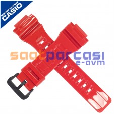 Orijinal Casio AQ-S810WC & W-735H & TRT-110H & AEQ-110 & W-736H & STL-S100H Parlak Kırmızı Silikon Plastik Kayış Kordon