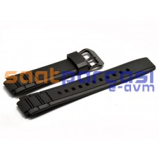 Orijinal Casio Edifice EFR-515PB Siyah Silikon Plastik Kayış Kordon
