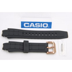 Orijinal Casio Edifice EFX-500 & EFX-700 Siyah Silikon Plastik Kayış Kordon