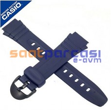 Orijinal Casio F-200W Lacivert Silikon Plastik Kayış Kordon