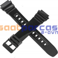 Orijinal Casio F-108WHC & AE-1200 & AE-1300 & W-216 Parlak Siyah Plastik Silikon Kayış Kordon