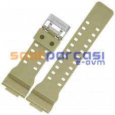 Orijinal Casio G-Shock GA-100L-8A GA-110 GA-120 GA-300 GA-710 GD-100 GD-120 GDF-100 GAC-100 G-8900 Haki Bej Silikon Plastik Kayış Kordon