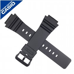 Orijinal Casio MRW-210H Siyah Silikon Plastik Kayış Kordon