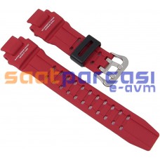 Orijinal Casio G-Shock GA-1000-4B & GA-1100 Kırmızı Silikon Plastik Kayış Kordon