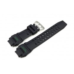 Orijinal Casio G-Shock GA-1100-1A3 & GA-1000 Siyah Yeşil Yazılı Silikon Plastik Kayış Kordon