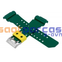 Orijinal Casio G-Shock GA-400CS-9A & GA-400CS Parlak Koyu Yeşil Sarı Plastik Silikon Kayış Kordon