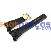 Orijinal Casio G-Shock GWN-1000GB & GWN-1000 Üstten Vidalı Siyah Silikon Plastik Kordon Kayış